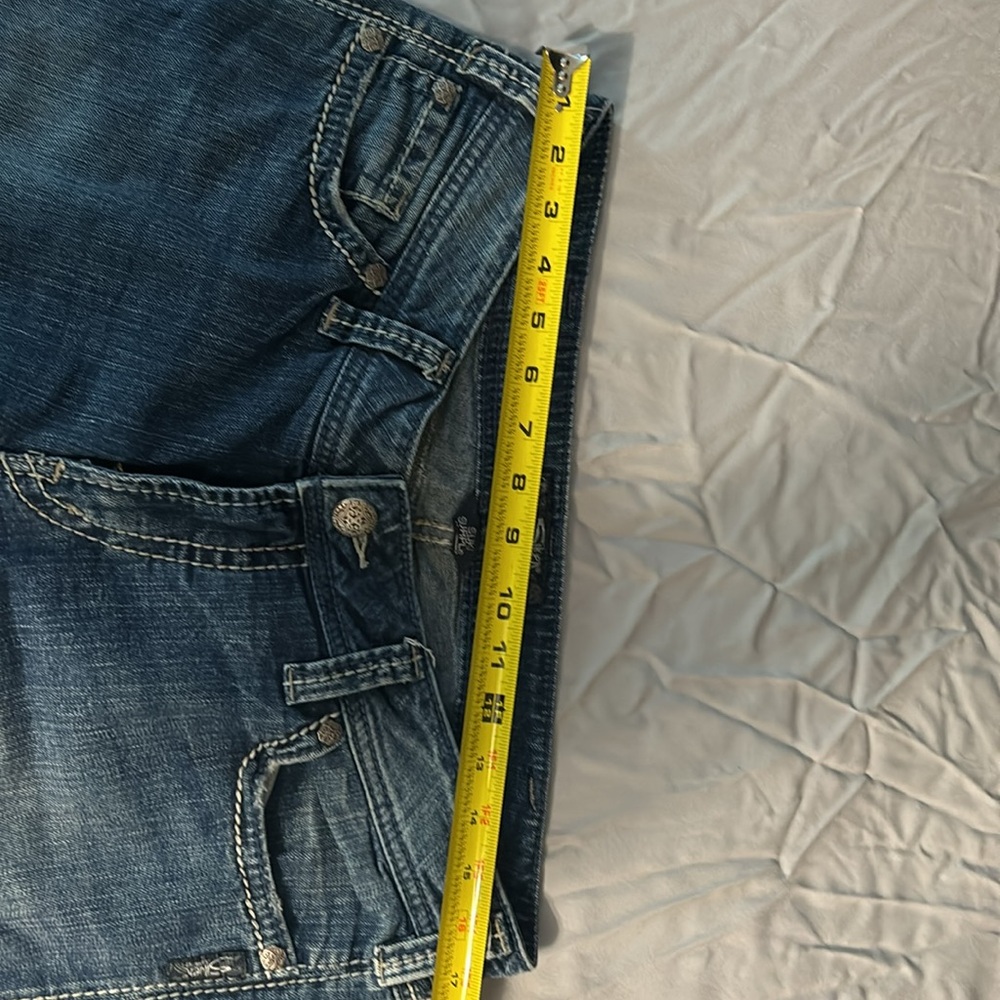 SILVER Suki Surplus bootcut distressed blue jeans - Picture 8 of 10